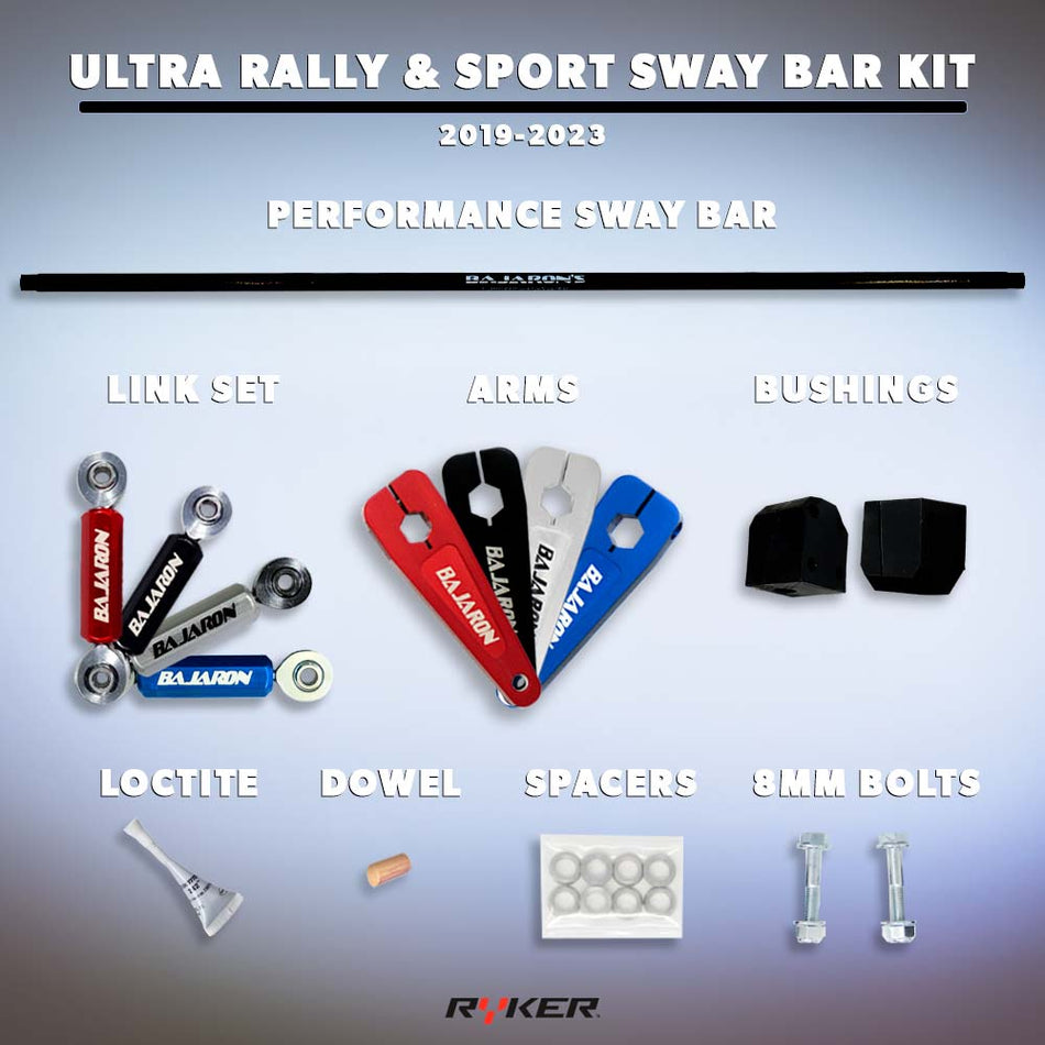 Ultra Sway Bar Kit for 2019-2023 Rally & Sport Can-Am Ryker by BajaRon
