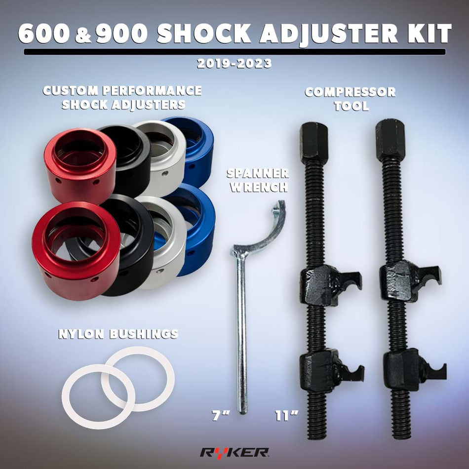 BajaRon's Custom Performance Shock Adjuster Kit - 2019-2025 Can-Am Ryker 600 / 900