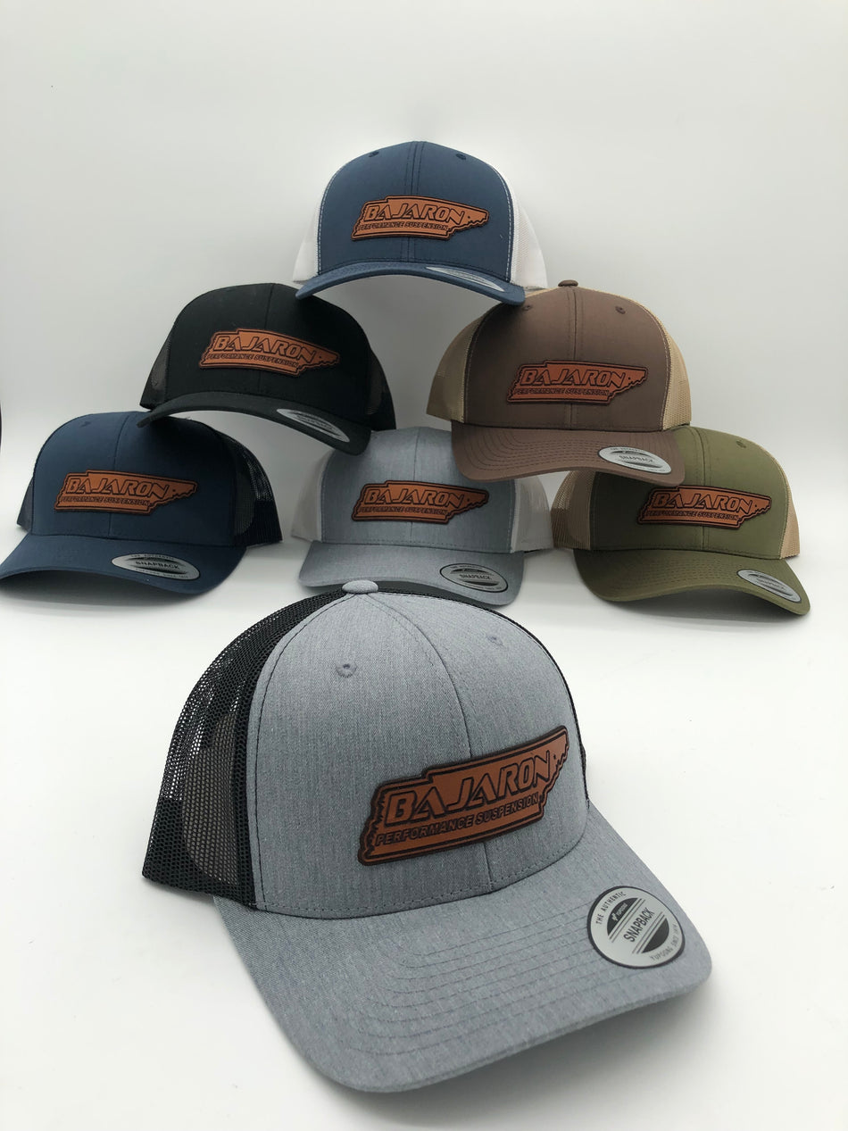 BajaRon Trucker Hats w/ Custom Leather Patch