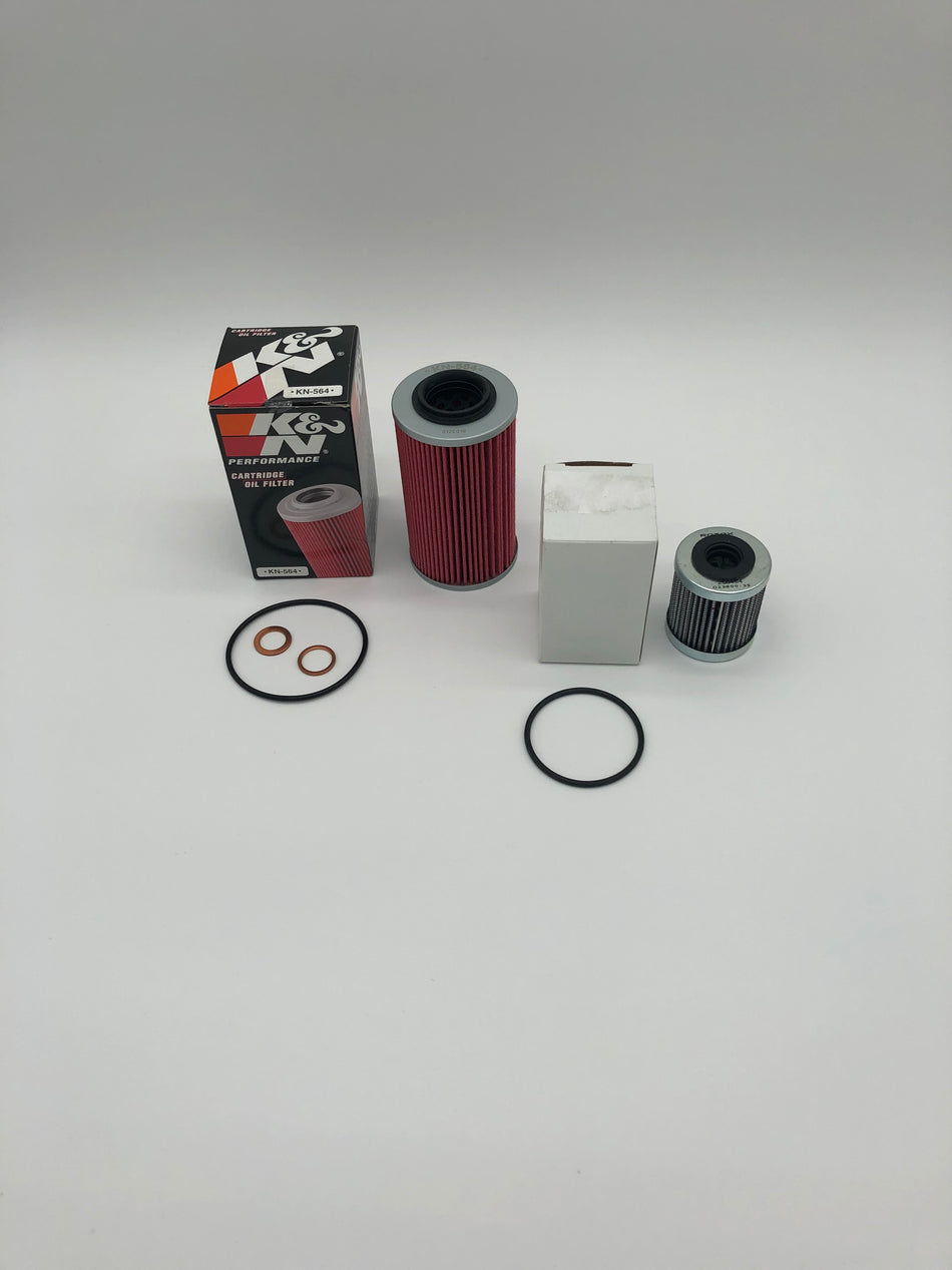 BajaRon K&N 564 - SE5 w/ Extended Transmission Oil Filter Kit w/ Seals - Can-Am Spyder